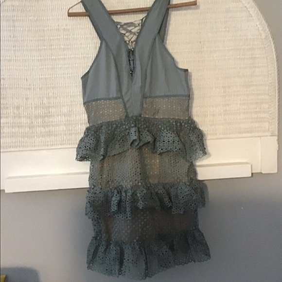 Romeo & Juliet Couture Lace Ruffle Mini Dress (NWT) - Picture 2 of 8